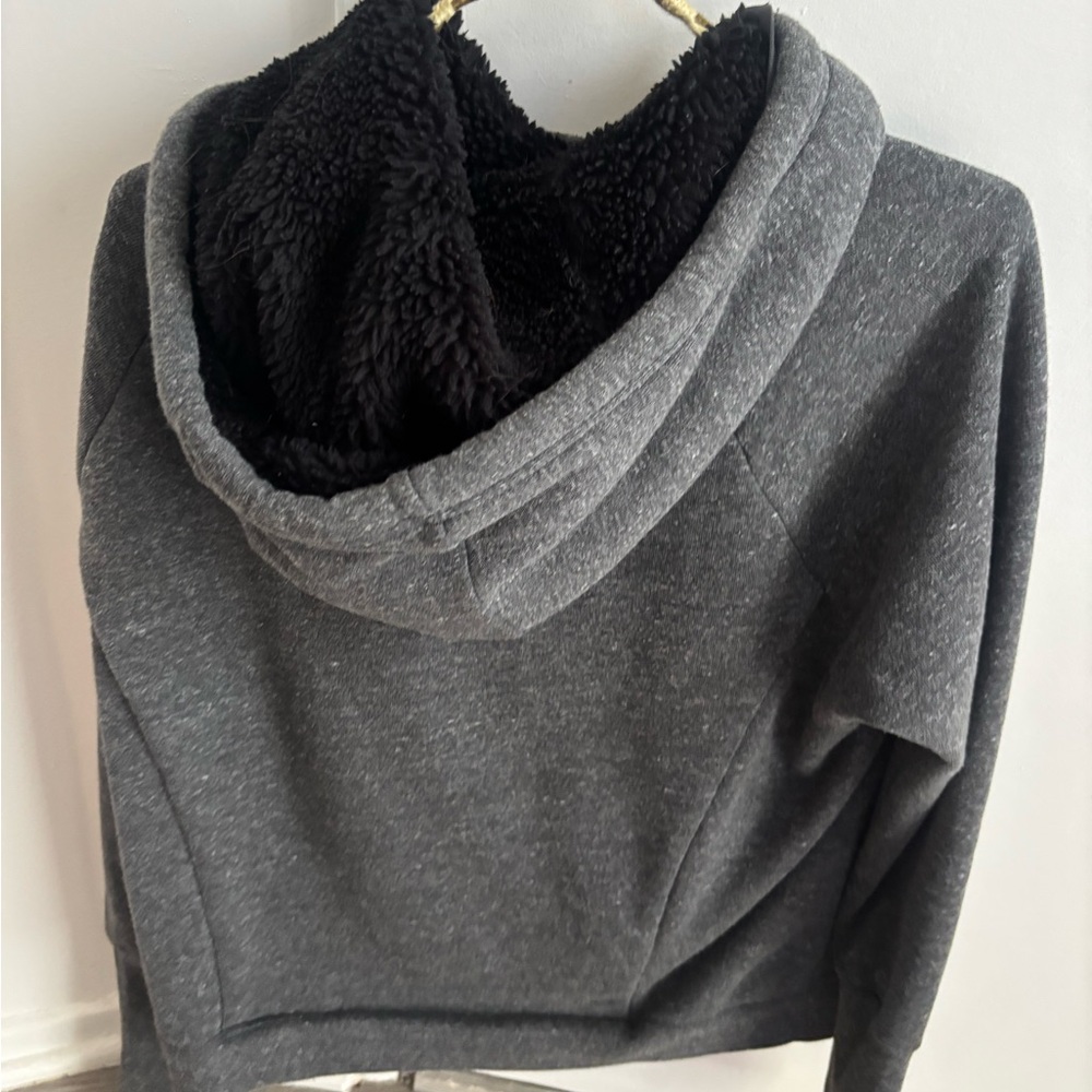 Alo Fleece Lined Gray Women's Sweatshirg